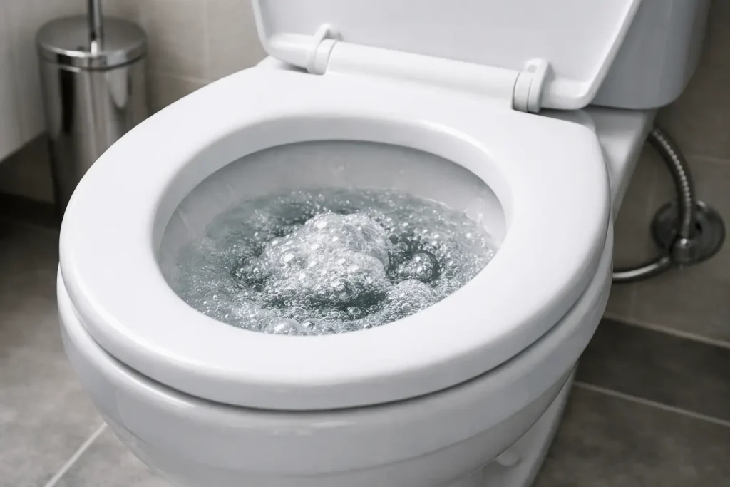 Why Is My Toilet Bubbling? Common Causes